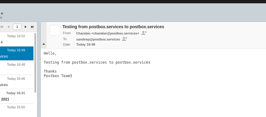 mailhog email received externally