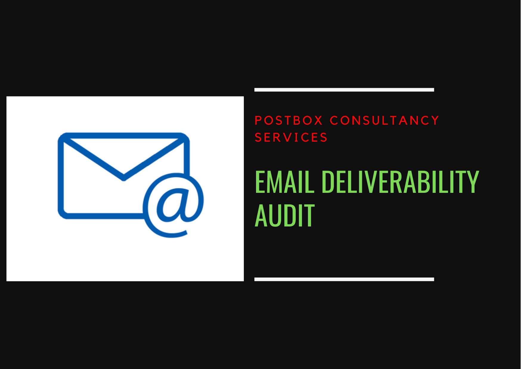 Email deliverability audit report sample with detailed analysis